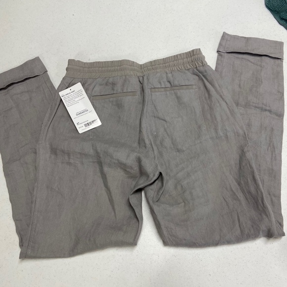Athleta Bali Ankle Pants Silver Gray 2T 2 tall - Picture 6 of 7